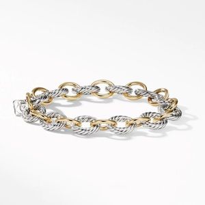 David Yurman Oval Link Bracelet with 18K Gold
